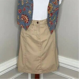 Talbots Women's Tan A-Line Skirt Size 6P